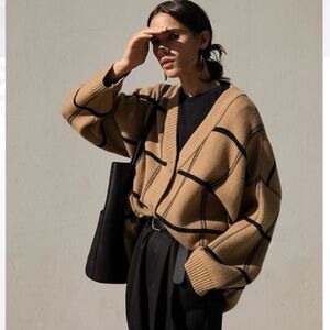 Oak+Fort Checkered Cardigan